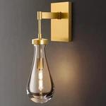 Raindrop Brass Crystal Wall Clear Solid Indoor Sconces. Fixed Price $39.99.