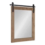 Kate And Laurel Cates Rustic Wall Mirror 22" X 28 Brown Unitek 216796. Fixed Price $59.99.
