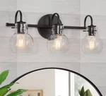 Lnc Modern Industrial 22 3-LIGHT Black Bathroom Vanity Wall Sconces. Fixed Price $57.00.