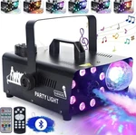 Fog Machine With 8 Led Lights And Disco Ball, Wireless Remote Control Bluetooth. Fixed Price $87.36.