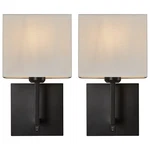 Passica Decor Hardwired Wall Sconces Set Of 2 Modern Fabric Mount Light .... Fixed Price $105.64.