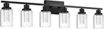 Dimmable 6-LIGHT Led Vanity Lights With Crystal Glass Shade For Bathroom. Fixed Price $333.99.
