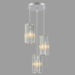 Chrome Pendant Lighting Modern Light, Mini Crystal Chandeliers,adjust.... Fixed Price $258.19.