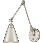 Savoy House Lighting 9-961CP-1-SN Morland Swing Arm Wall Lamp Satin Nickel. Fixed Price $241.60.