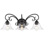 Golden Lighting 8606-BA3 Homestead 24"W Bathroom Vanity Black. Fixed Price $154.00.