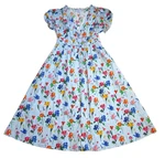 Nwt Hill House Sabrina Light Blue Space Floral V-neck Cotton Midi Dress. Fixed Price $150.00.