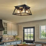 Fadimikoo Black Flush Mount Ceiling For Kitchen 4-LIGHT,. Fixed Price $82.57.