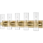 Z-lite 343-5V-RB Lawson Vanity, 5-LIGHT 300 Total Watts, Rubbed Brass. Fixed Price $217.00.