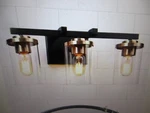 Zevni 20 In. Modern 3-LIGHT Black Vanity Industrial Bathroom Wall. Fixed Price $89.96.