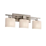 Justice Design Fusion Aero 3-LT Bath Oval, Ribbon/nkl FSN-8703-30-RBON-NCKL. Fixed Price $312.00.
