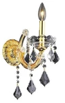 Elegant Lighting Maria Theresa Wall Sconce Gold, Clear Royal Cut 2800W1G-RC. Fixed Price $22.25.