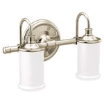 Moen YB6462NL Polished Nickel Two Globe Bath Light. Fixed Price $237.51.