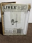 Livex Lighting 5121 60 Watt 4.25"W Wallchiere Sconce - Nickel. Fixed Price $19.99.