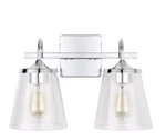Capital Lighting 139122CH-496 15-1/4"W Bathroom Vanity Chrome. Fixed Price $129.99.
