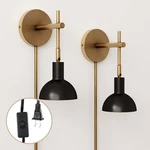 Nathan James (set Of 2) Tamlin Wall Light Fixtures Black/gold. Fixed Price $82.99.
