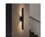 Rrtyo Cyma 23.6 In. 2-LIGHT Modern Black Linear Cylinder Geometric Vanity. Fixed Price $49.00.