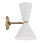 Kichler 52570 Phix Light 14" Tall Wall Sconce - Champagne Bronze / White. Fixed Price $183.99.
