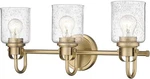 Z-lite Kinsley Light Vanity Heirloom Gold Seeded Glass Shades 340-3V-HG. Fixed Price $106.76.