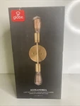Globe Electric 51736 Alexandria 2-LIGHT Reversable Vanity Light, Matte Brass,. Fixed Price $22.09.