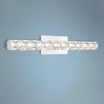 Platinum Luster 32 3/4" Wide Polished Chrome Led Bath Light. Fixed Price $597.99.