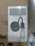 Elegant Lighting LD4028W5BK Serif Single 5" Tall Bathroom Sconce - Black. Fixed Price $30.41.