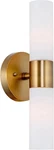 Kira Home Duo 14" Modern Wall Sconce With Frosted Glass Shades C/o Sale $16.00!. Fixed Price $16.00.