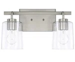 Capital Lighting Greyson 2-LIGHT 15" Wide Bathroom Vanity, 128521BN-449 Nickel. Fixed Price $89.49.