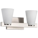 Nuvo Lighting 60/8722 Royale 15"W Vanity - Nickel. Fixed Price $121.59.