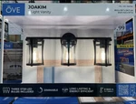 3-LIGHT Vanity Industrial Metal Interior Black Finish Ove Decors. Fixed Price $33.99.