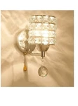 Modern Crystal Wall Pendent Lamp Chrome Finish Bedroom Sconce Lighting Fix. Fixed Price $48.00.