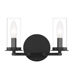 Designers Fountain Hudson Heights Light Bath Vanity, Black/clear D268C-2B-MB. Fixed Price $39.99.