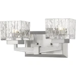 Z-lite 1927-2V-BN Rubicon Bathroom Vanity Light Brushed Nickel. Fixed Price $146.00.