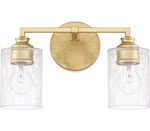 Capital 120521CG-422 Milan Vanity, 2-LIGHT 200 Total Watts, Gold. Fixed Price $121.50.