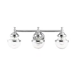 Livex Oldwick Light Vanity Sconce, Polished Chrome/hand Blown Clear 17413-05. Fixed Price $307.96.
