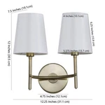 Safavieh Barrett Two Light Wall Sconce, Reduced Price 2172763341 SCN4033B. Fixed Price $55.00.