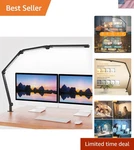 Led Desk With Clamp,adjustable Swing Arm Lamps For Home Office,dimm.... Fixed Price $73.30.