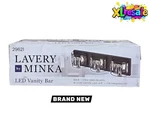 Minka Lavery 3-LIGHT Led Vanity With Clear Glass Matte Black 22" 29621. Fixed Price $37.46.