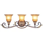 Livex Lighting Villa Verona Bath Bronze, Aged Gold Leaf Accents 8553-63. Fixed Price $519.96.