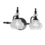 Bathroom Vanity Fixtures, 2-LIGHT Vintage Crystal Wall Lights, Painted .... Fixed Price $115.50.