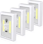 Closet Light, Battery Operated Tap Super Bright Switch White. Fixed Price $17.44.