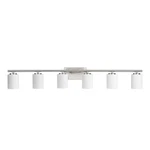 Progress Lighting Replay Collection 48 In. 6-LIGHT Brushed Nickel Etched Whit.... Fixed Price $250.51.