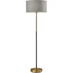Adesso 4207-21 Bergen Floor Lamp Black And Antique Brass. Fixed Price $200.00.