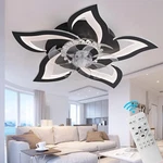 Modern 27" Ceiling Fan With Lights & Remote Control, Low Profile Flush Mount .... Fixed Price $120.88.