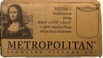 Metropolitan N2034-1 Andalucia Wall Sconce Light Fixture 10 W/alabaster Shade. Fixed Price $140.00.