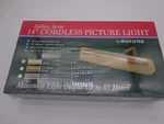 Gallery Series 14" Cordless Picture Light Brass House Of Troy ABF14-61. Fixed Price $37.00.