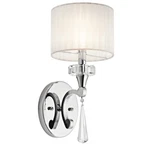 Kichler Parker Point Sconce 1LT, Chrome, Organza, Crystal Accents - 42634CH. Fixed Price $279.99.