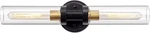 Bathroom Sconces Wall Lighting W/ Clear Glass, 2-LIGHT Vanity Fix. Fixed Price $79.52.