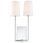 Crystorama Lena 2-LIGHT 18" Wall Sconce In Polished Chrome. Fixed Price $230.00.