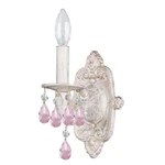 Crystorama Paris Market Lt Rose Crystal Antique White Sconce 5021-AW-RO-MWP. Fixed Price $149.99.