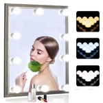 Siccoo Vanity Mirror Lights, 10 Dimmable Diy Warm Cold Bulbs, White. Fixed Price $16.90.